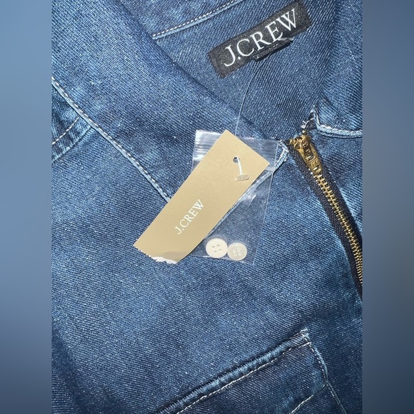 NWT 100% Cotton J.Crew Denim Midi Dress size 2 - Picture 11 of 13